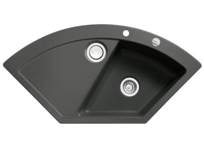 Foto von Systemceram Mera Eck Schiefer Keramikspüle