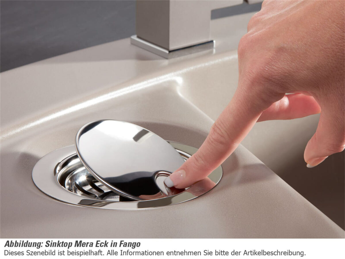 Foto von Systemceram Mera Eck Schiefer Keramikspüle