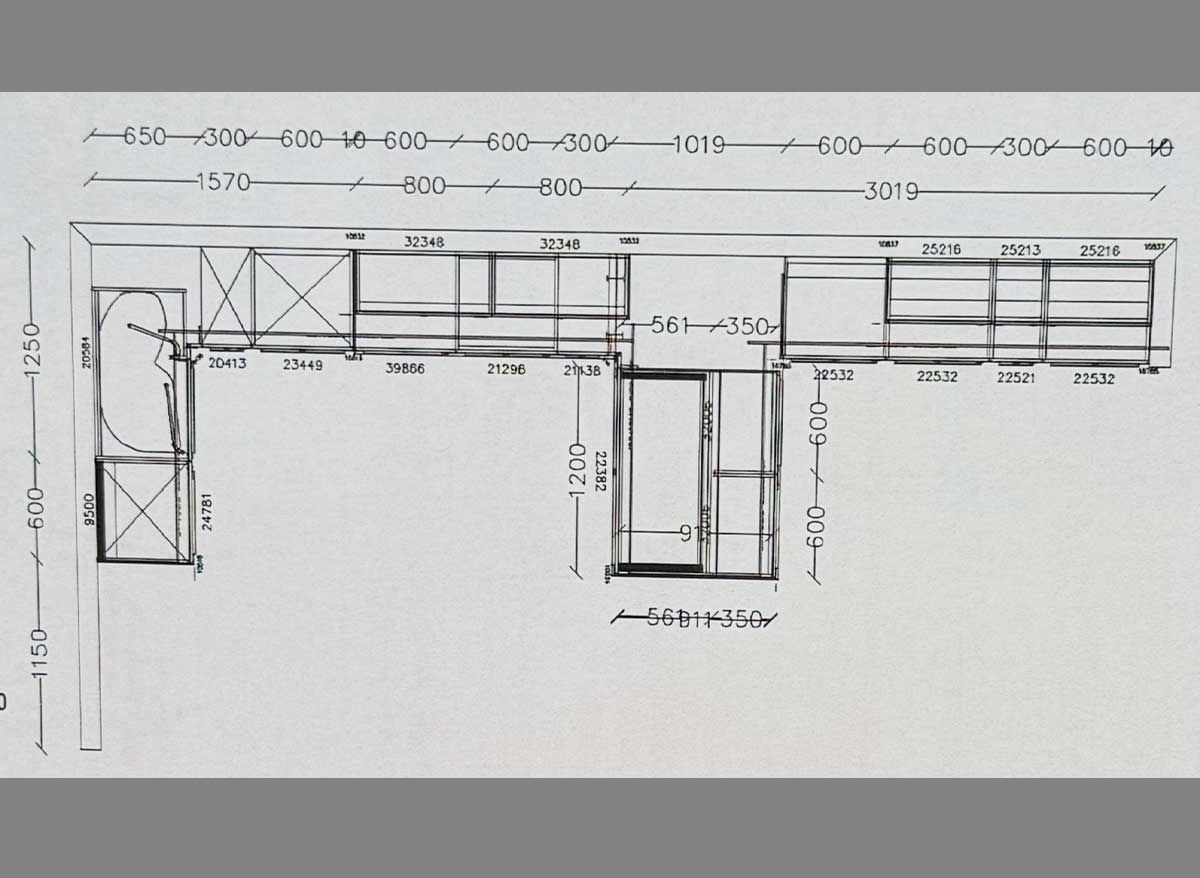 Nobilia Screen Taupegrau Maße 185cm x 406cm x 185cm und Block 150 cm Breit inkl. hochwertiger Miele Geräte