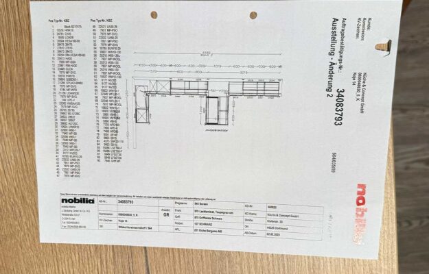 Nobilia Screen Taupegrau Maße 185cm x 406cm x 185cm und Block 150 cm Breit inkl. hochwertiger Miele Geräte