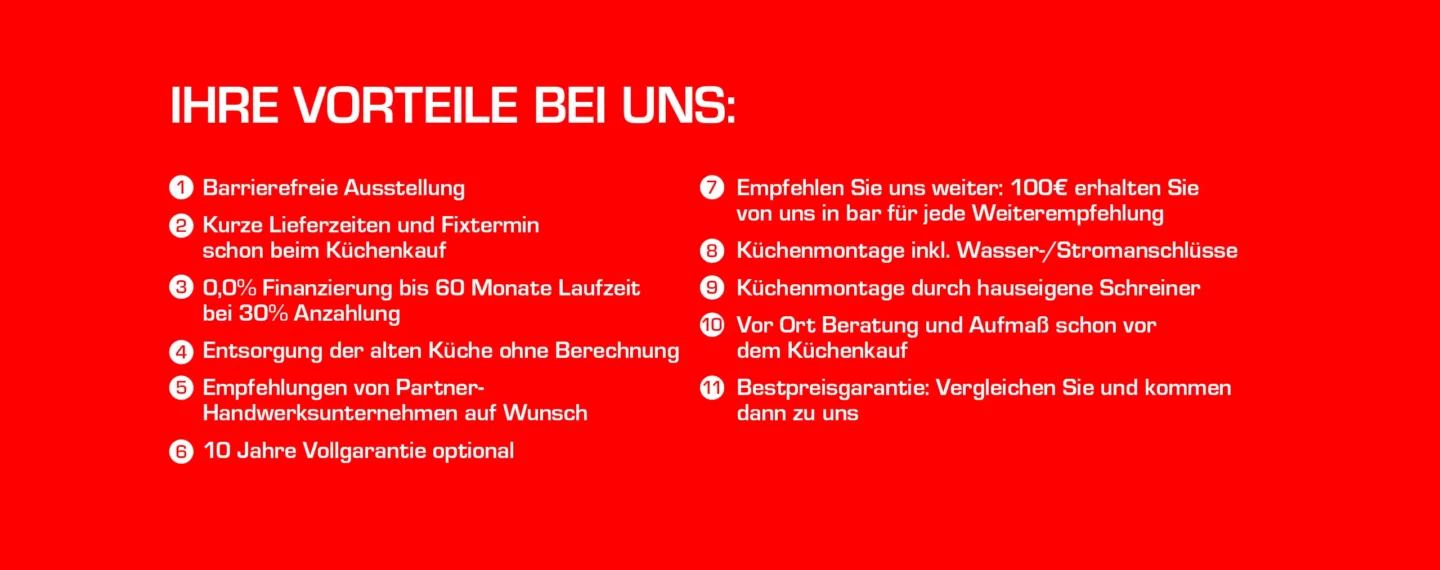 Vorteile Küche&Concept